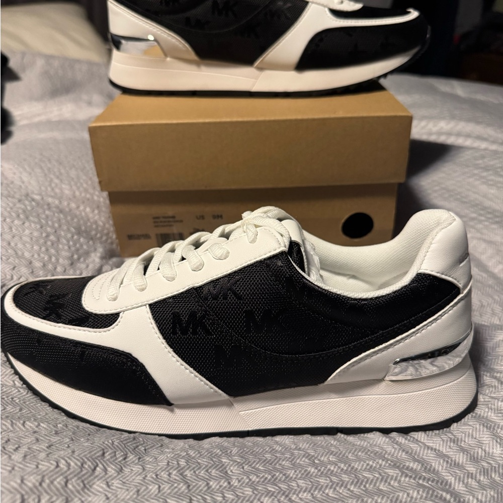 Michael Kors Black and White Sneakers